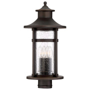 Minka-Lavery - 72556-143C - Four Light Outdoor Post Mount - Highland Ridge - Oil Rubbed Bronze W/ Gold High