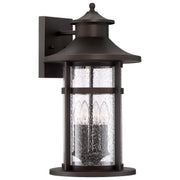 Minka-Lavery - 72557-143C - Four Light Outdoor Wall Mount - Highland Ridge - Oil Rubbed Bronze W/ Gold High