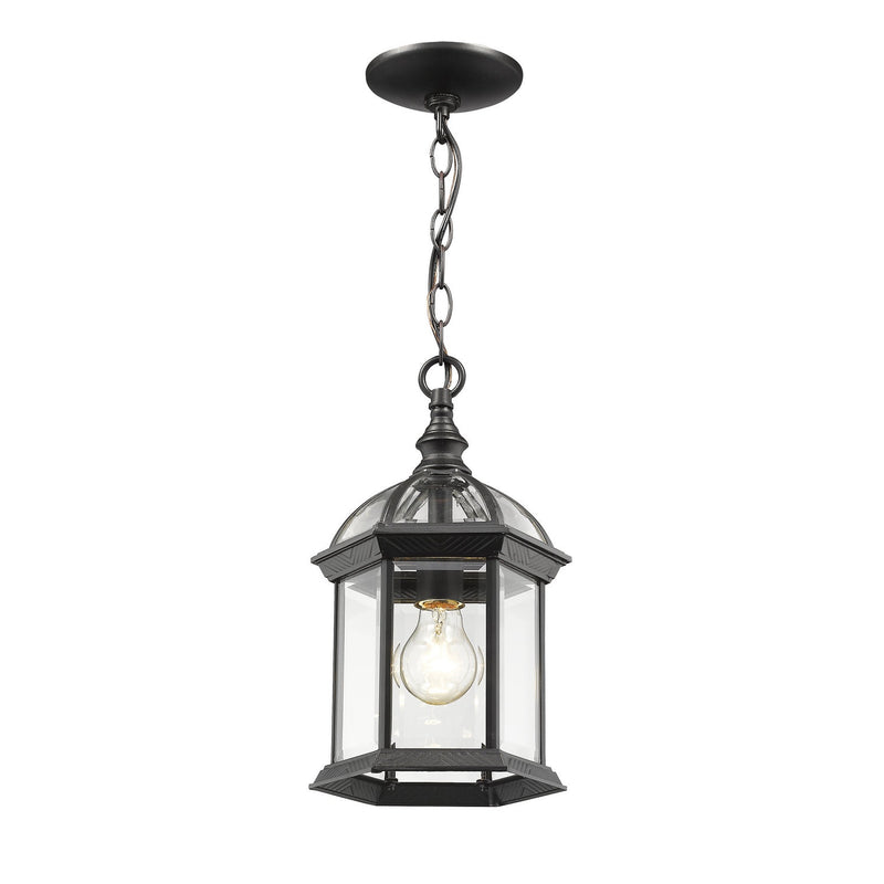 Z-Lite - 563CHM-BK - One Light Outdoor Chain Mount Ceiling Fixture - Annex - Black