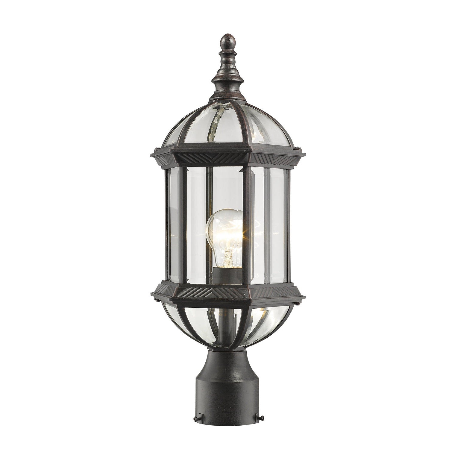 Z-Lite - 563PHM-RT - One Light Outdoor Post Mount Fixture - Annex - Rust