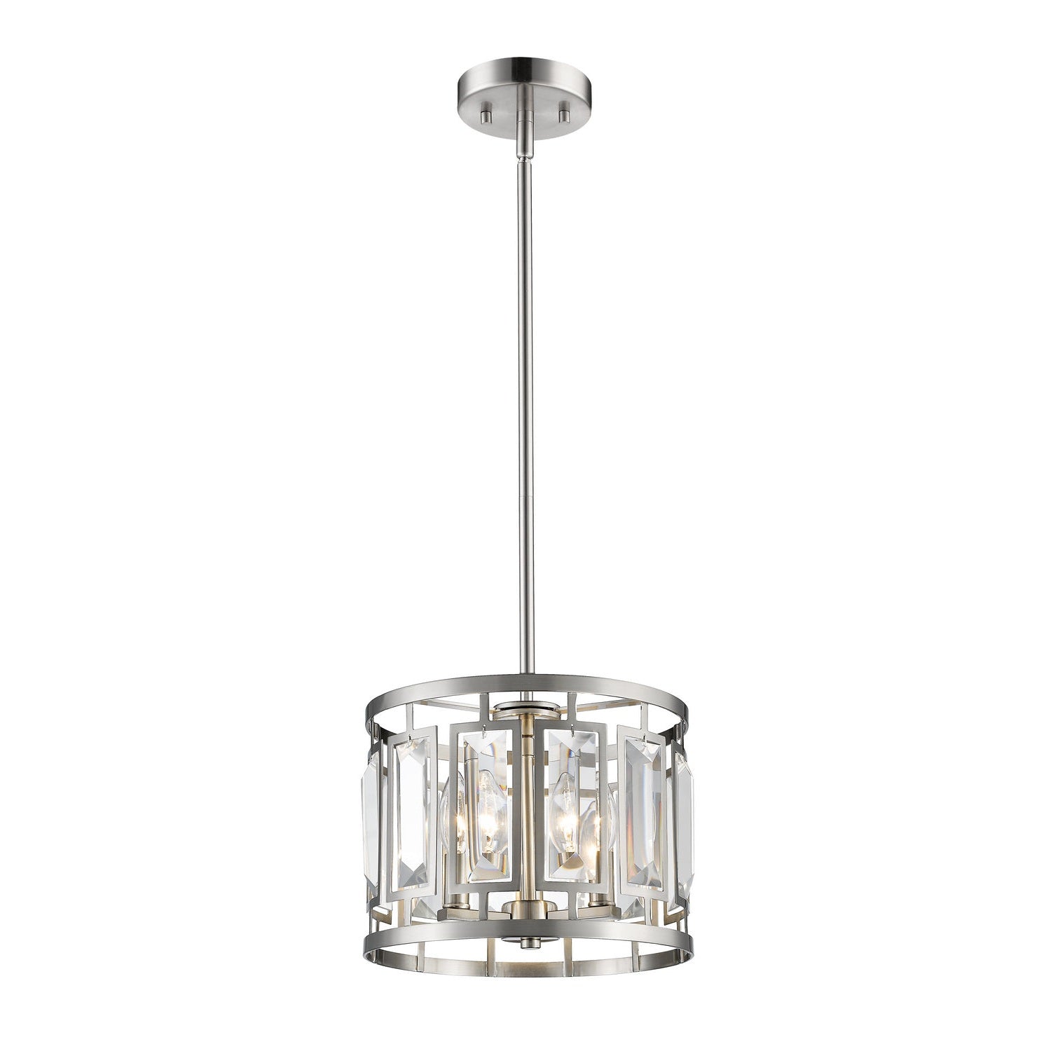 Z-Lite - 6007-11BN - Three Light Pendant - Mersesse - Brushed Nickel