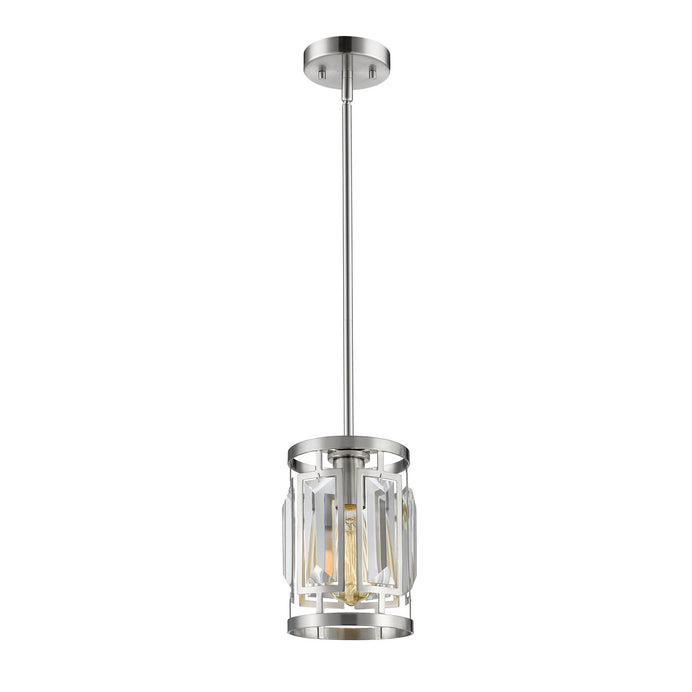 Z-Lite - 6007MP-BN - One Light Pendant - Mersesse - Brushed Nickel