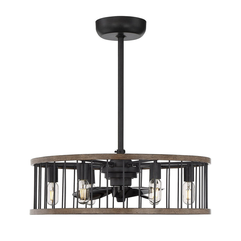 Savoy House - 26-9472-FD-133 - Six Light Fan D'lier - Kona - Sapele