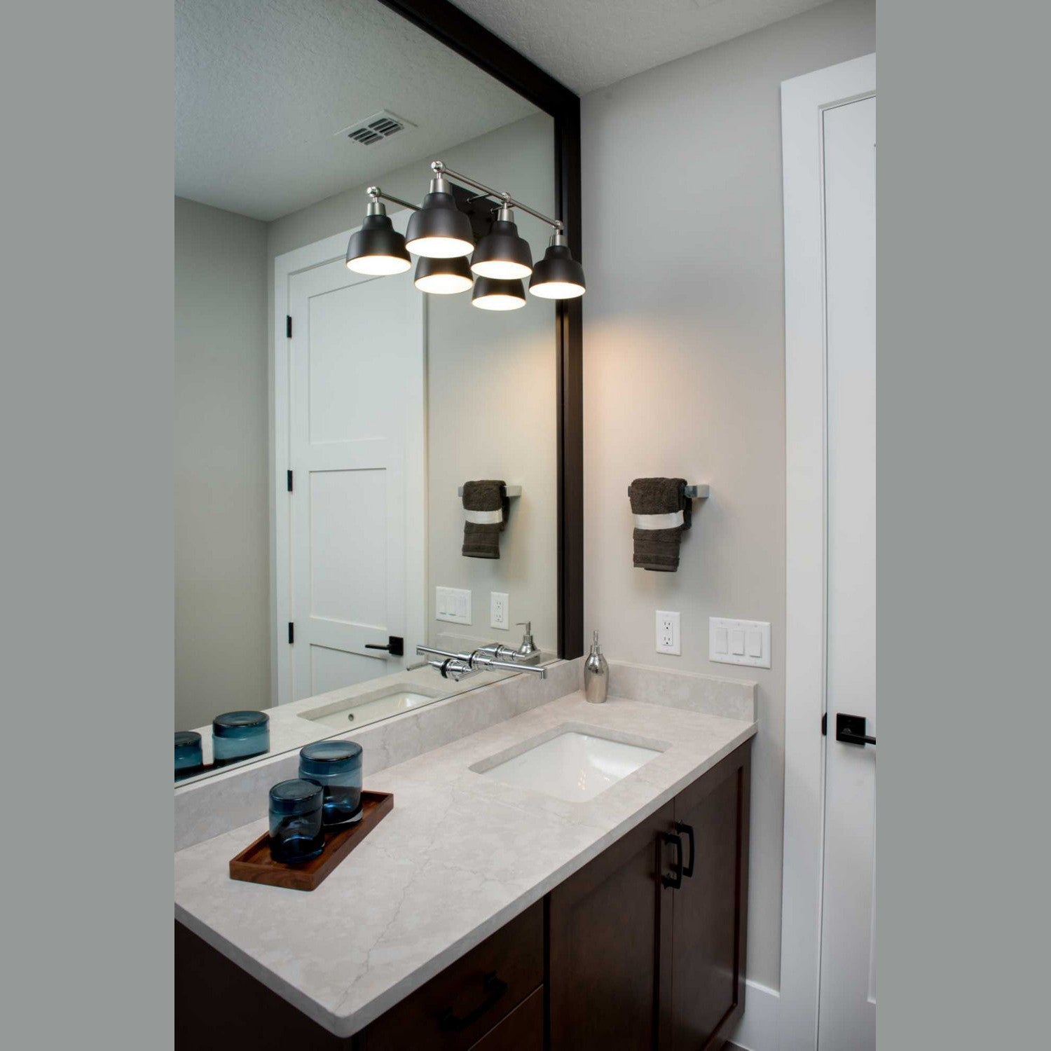 Progress Lighting - P300041-009 - Three Light Bath - Bramlett - Brushed Nickel