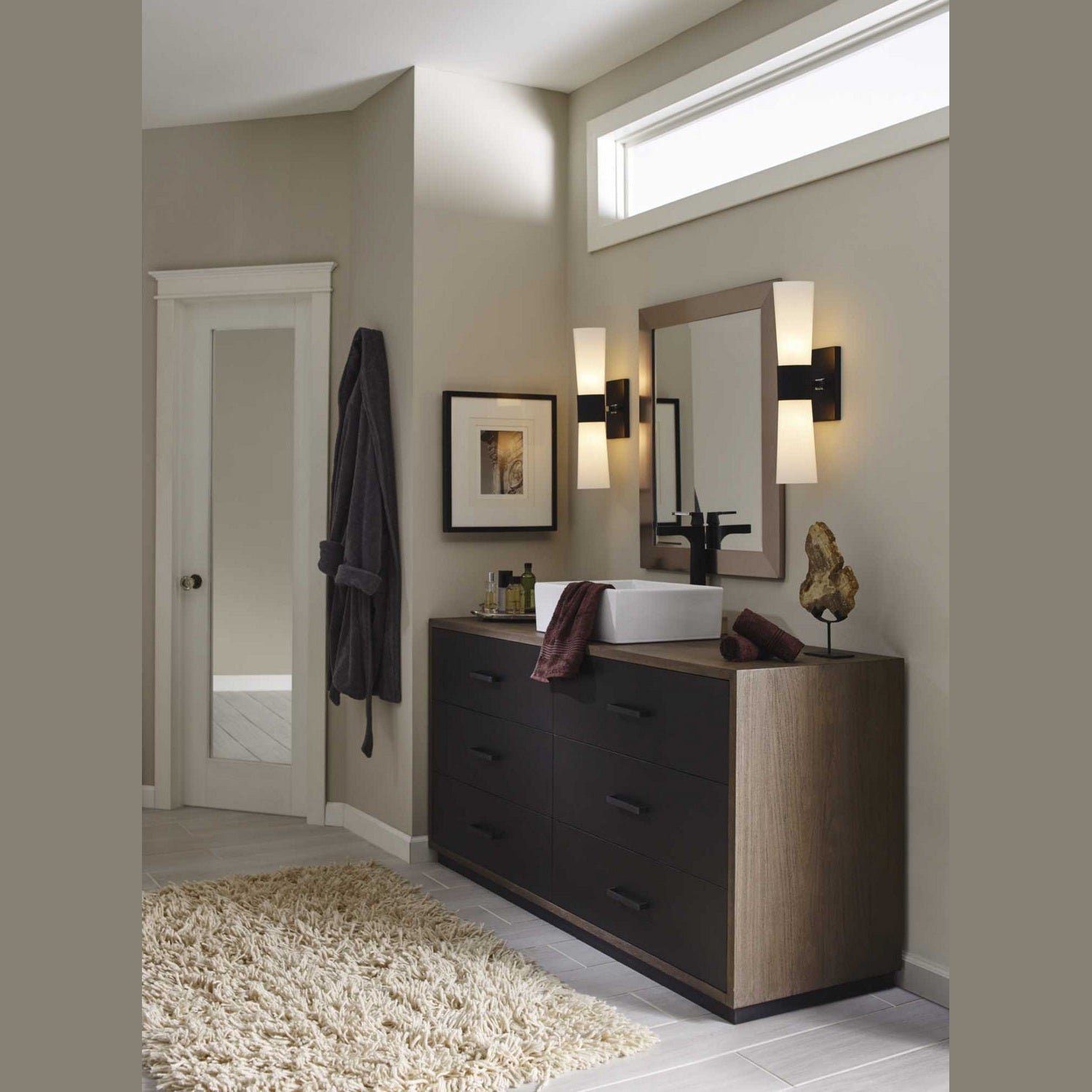 Progress Lighting - P300062-031 - Two Light Bath - Zura - Black