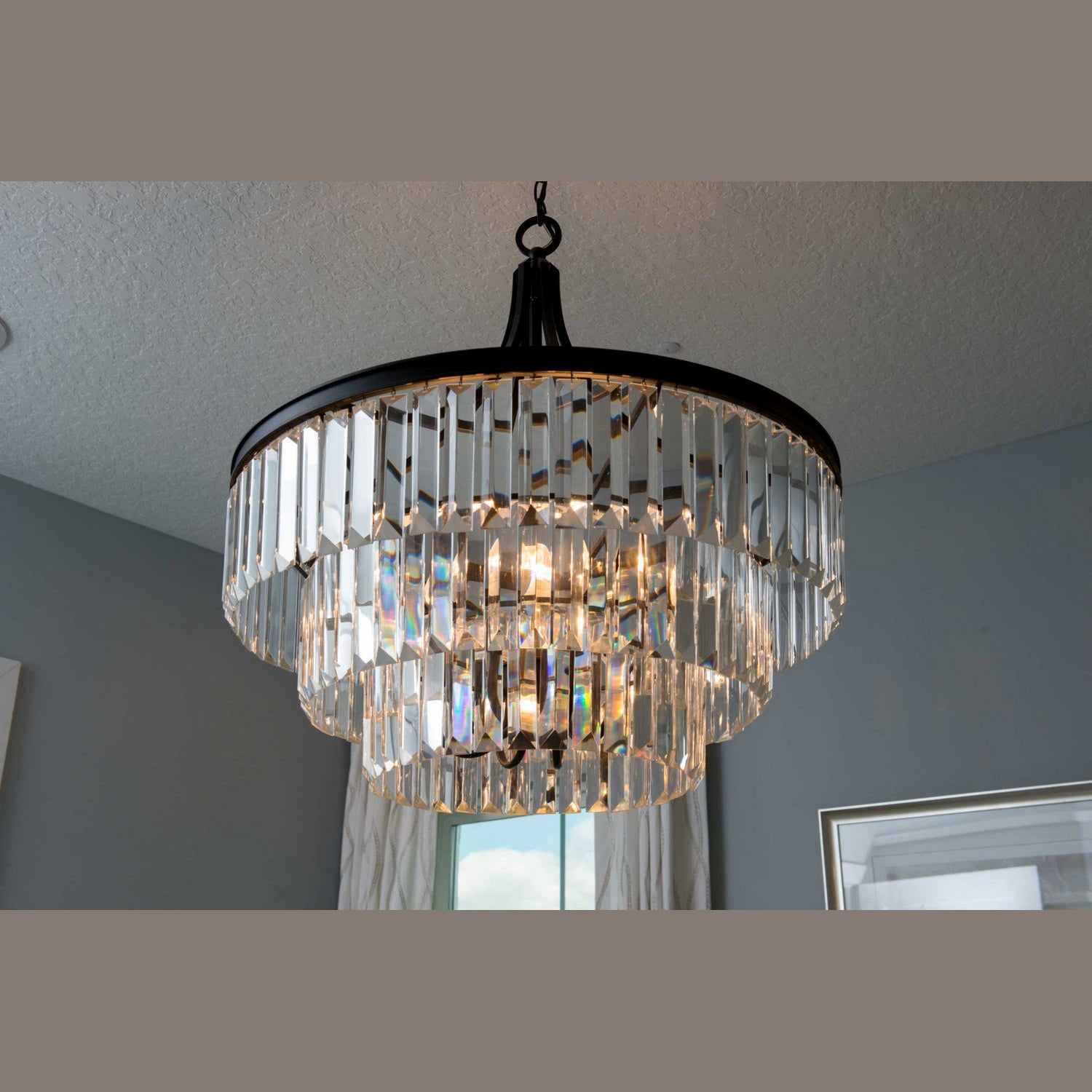 Progress Lighting - P5346-20 - Six Light Pendant - Glimmer - Antique Bronze