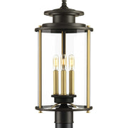 Progress Lighting - P540012-020 - Three Light Post Lantern - Squire - Antique Bronze