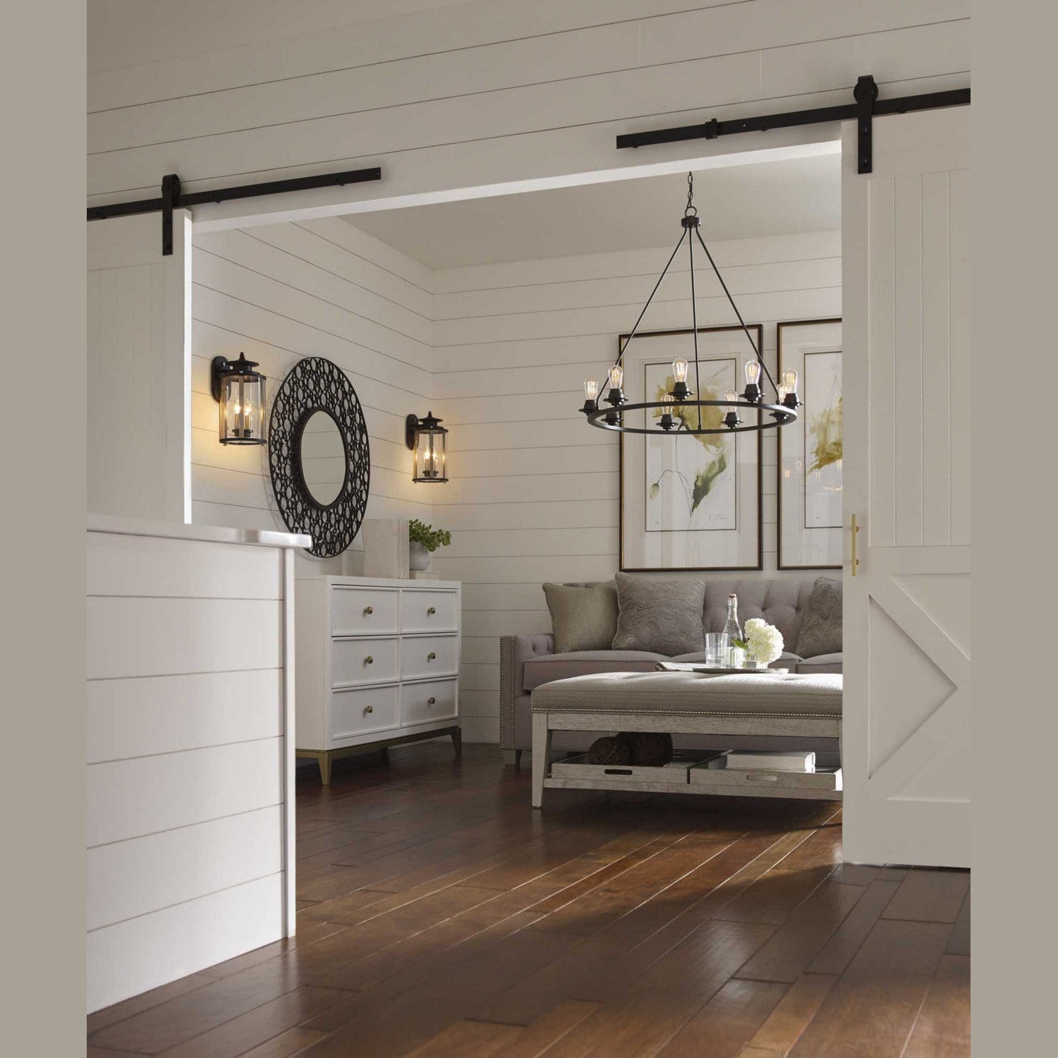 Progress Lighting - P560037-031 - Two Light Wall Lantern - Squire - Black