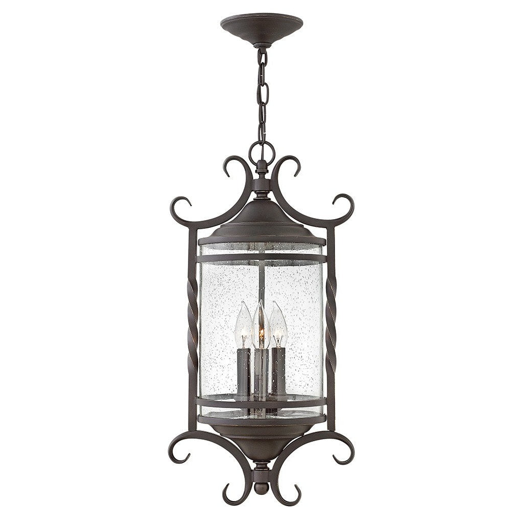 Hinkley - 1147OL-CL - LED Hanging Lantern - Casa - Olde Black