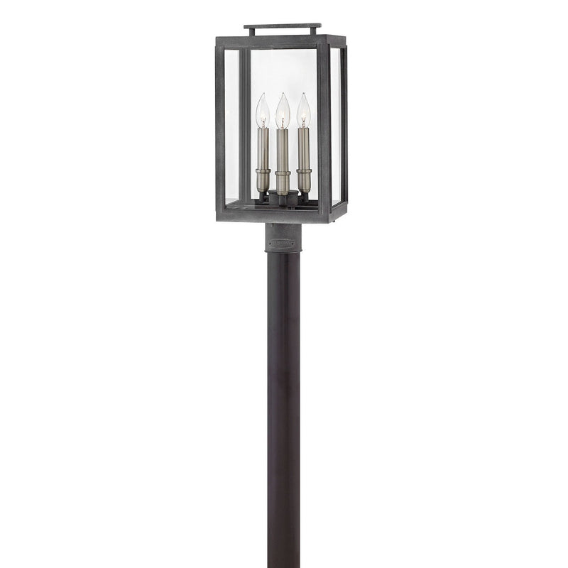 Hinkley - 2911DZ - LED Post Top or Pier Mount Lantern - Sutcliffe - Aged Zinc