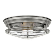 Hinkley - 3302AN-CL - LED Flush Mount - Hadley - Antique Nickel