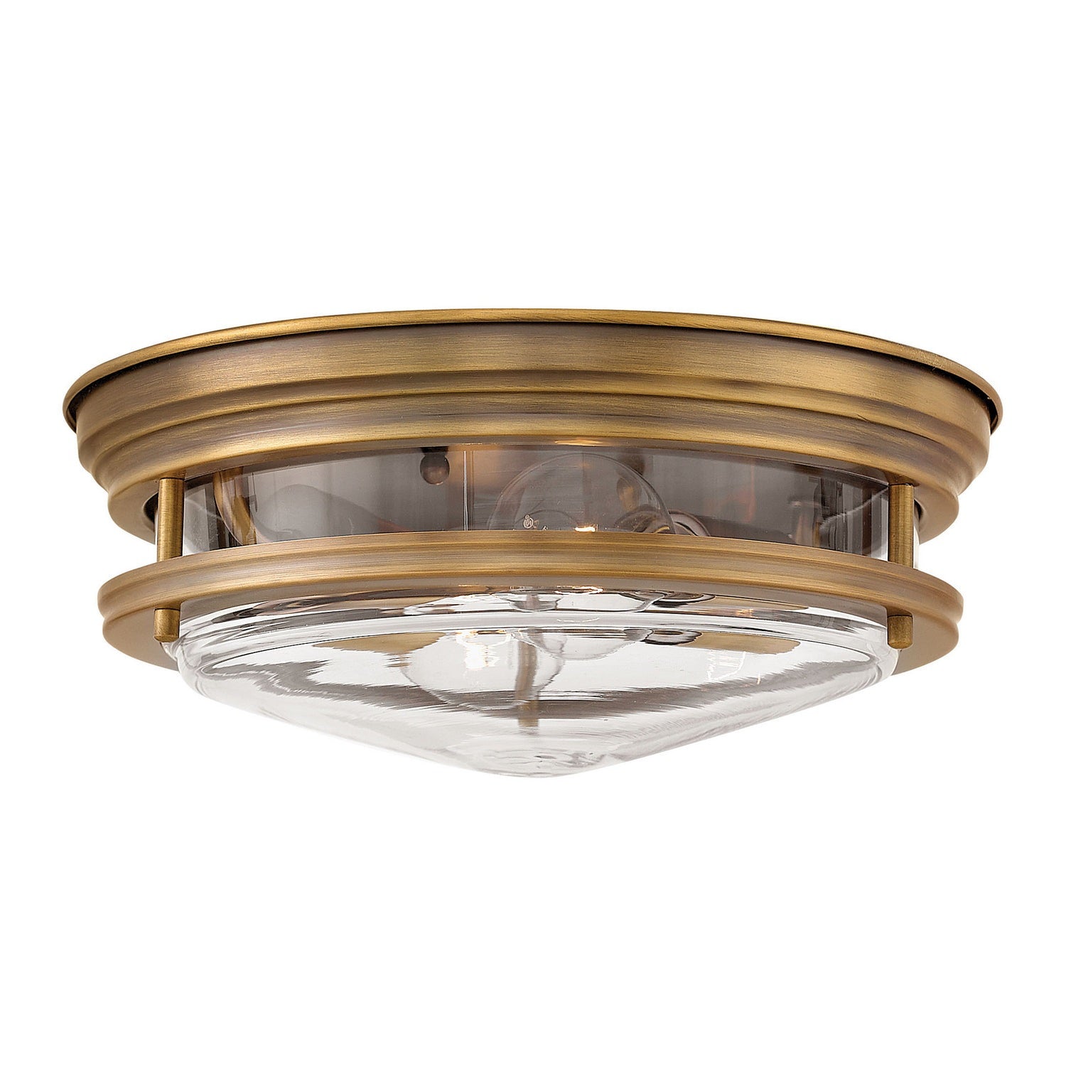 Hinkley - 3302BR-CL - LED Flush Mount - Hadley - Brushed Bronze