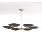 Arteriors - 89047 - Six Light Chandelier - Griffith - Antique Brass