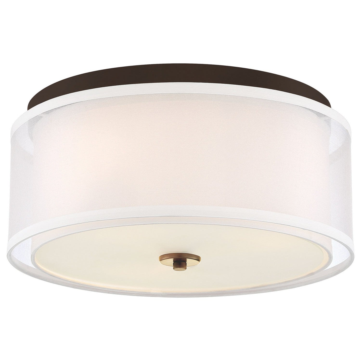 Minka-Lavery - 3078-416 - Three Light Flush Mount - Studio 5 - Painted Bronze W/Natural Brush
