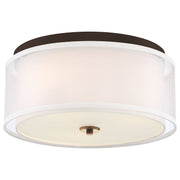 Minka-Lavery - 3078-416 - Three Light Flush Mount - Studio 5 - Painted Bronze W/Natural Brush
