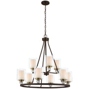 Minka-Lavery - 3079-416 - Nine Light Chandelier - Studio 5 - Painted Bronze W/Natural Brush
