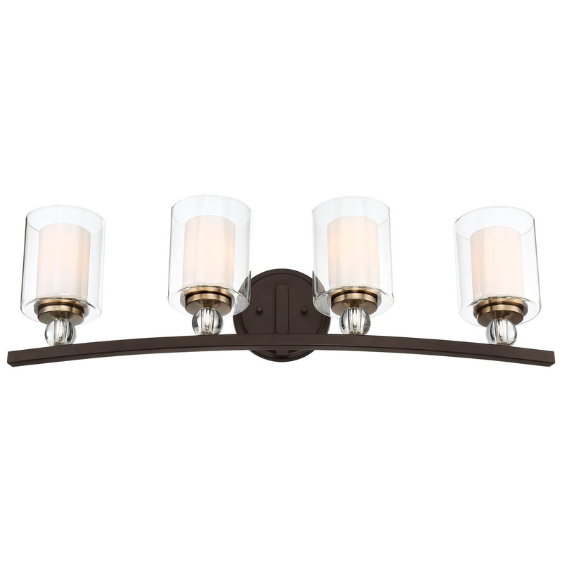 Minka-Lavery - 3080-416 - Four Light Bath - Studio 5 - Painted Bronze W/Natural Brush