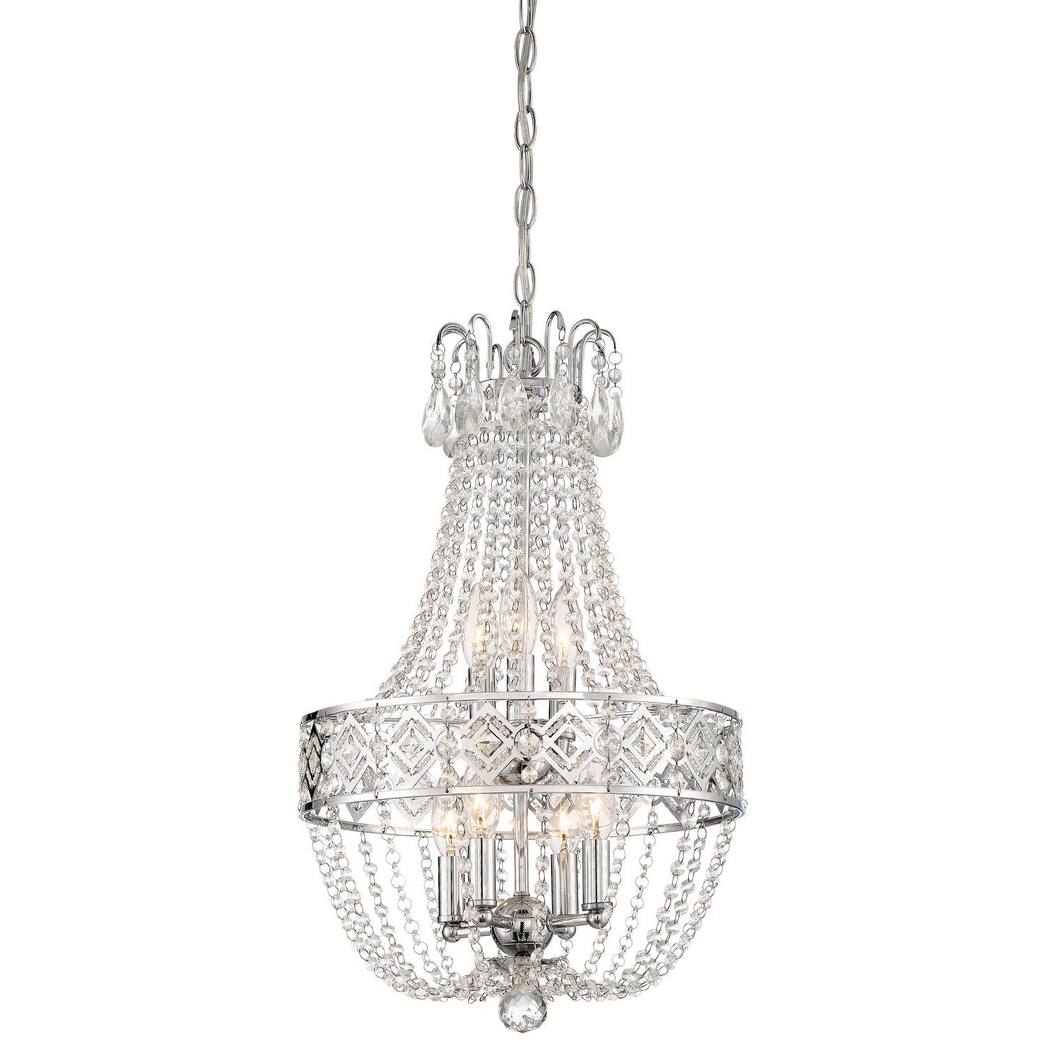 Minka-Lavery - 3159-77 - Seven Light Mini Chandelier - Chrome