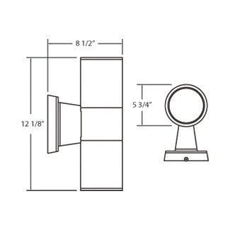 Eurofase - 19205-014 - Two Light Outdoor Wall Mount - Outdoor - Grey