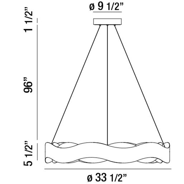 Eurofase - 31384-018 - LED Chandelier - Vaughan - Bronze-Gold