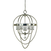 Framburg - 3045 BN/PN - Five Light Foyer Chandelier - Margaux - Brushed Nickel w/Polished Nickel