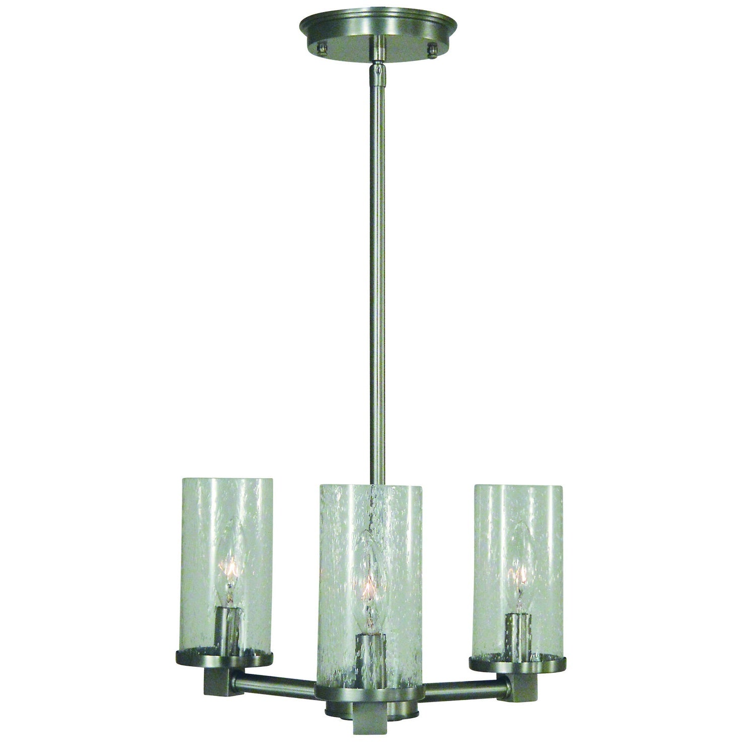Framburg - 3063 BN - Three Light Chandelier - Lexi - Brass Nickel