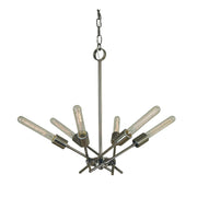 Framburg - 3076 PN - Six Light Chandelier - Quasar - Polished Nickel
