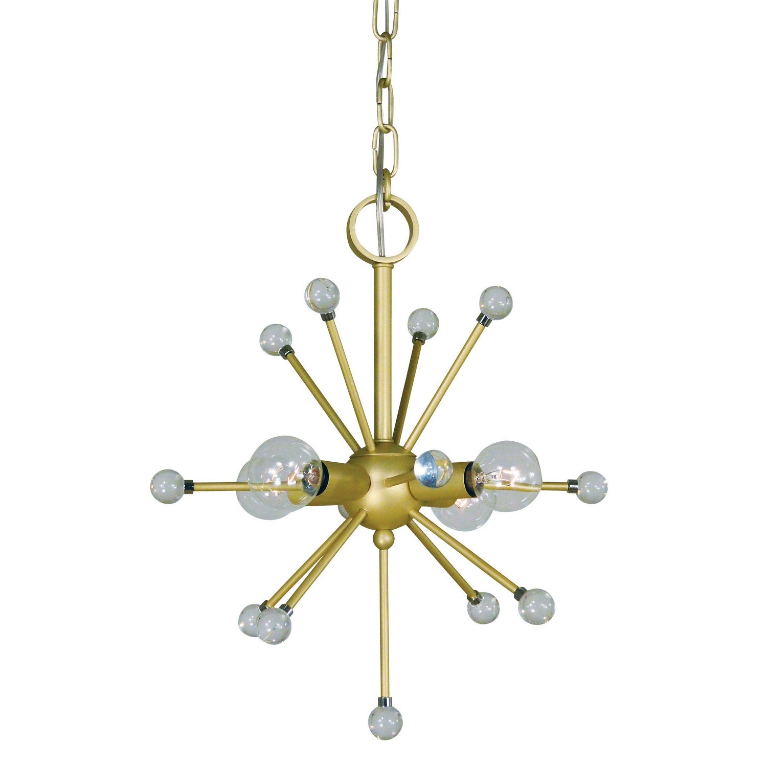 Framburg - 3084 SB - Four Light Chandelier - Supernova - Satin Brass