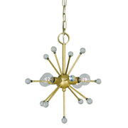 Framburg - 3084 SB - Four Light Chandelier - Supernova - Satin Brass