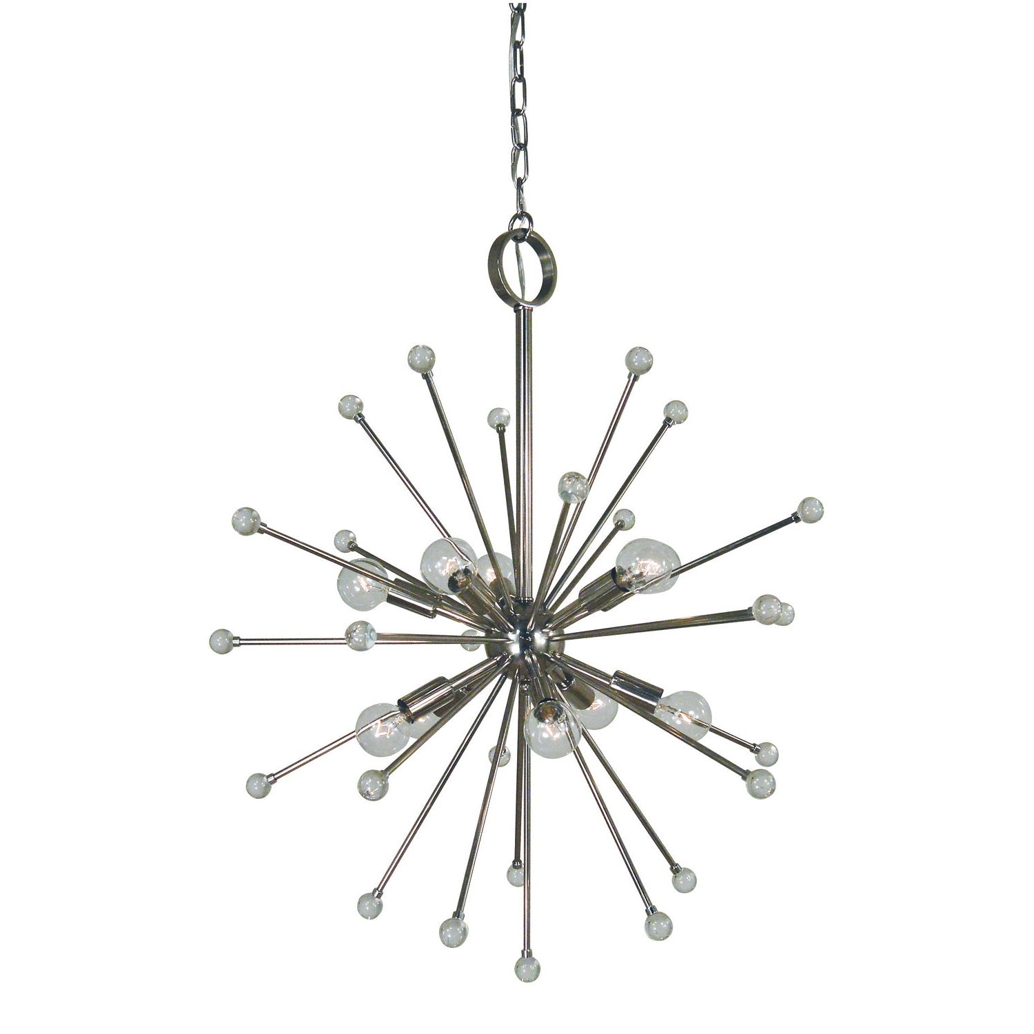 Framburg - 3088 PN - Ten Light Foyer Chandelier - Supernova - Polished Nickel