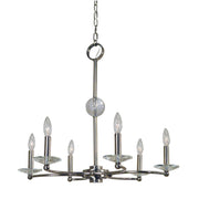 Framburg - 3106 PN - Six Light Chandelier - Pirouette - Polished Nickel