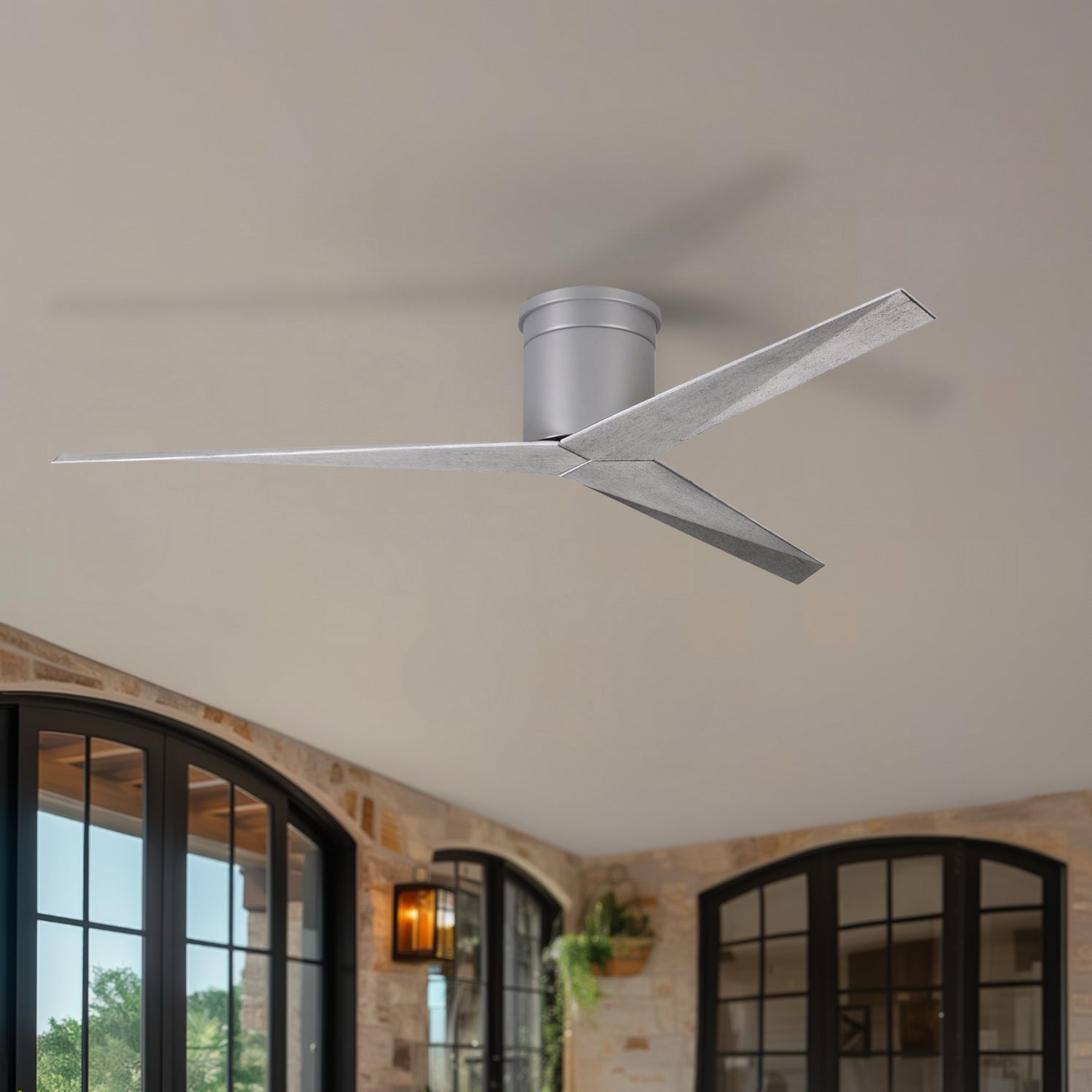 Matthews Fan Company - EKH-BN-BW - 56"Ceiling Fan - Eliza - Brushed Nickel
