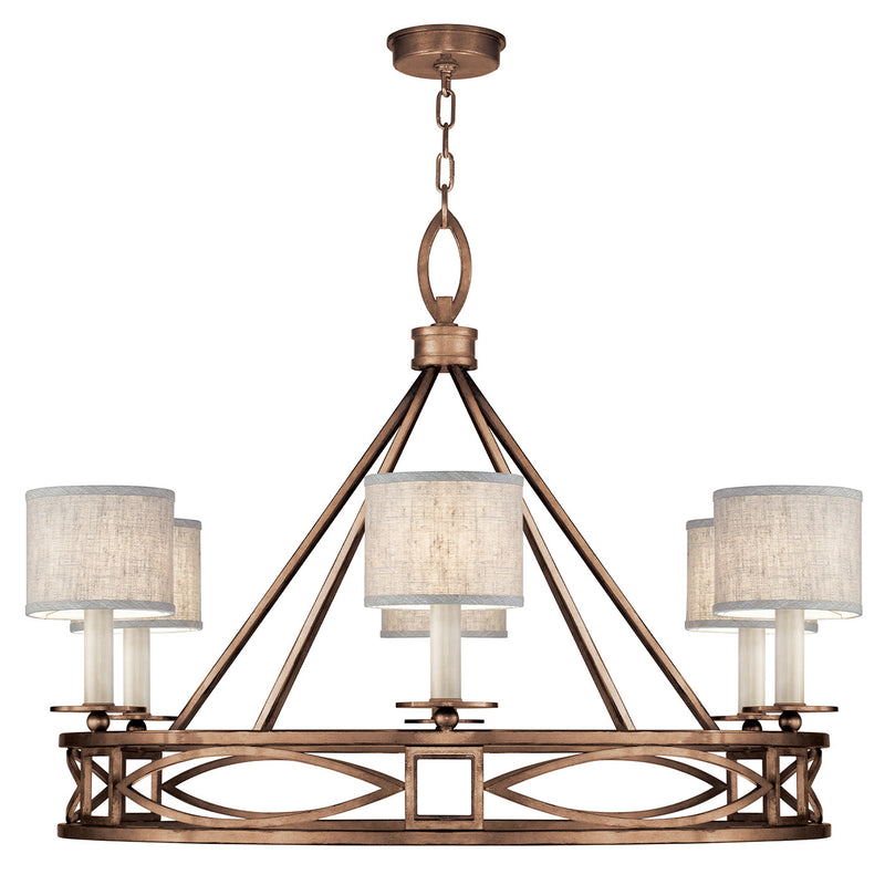 Fine Art Handcrafted Lighting - 887640-11ST - Six Light Chandelier - Cienfuegos - Bronze