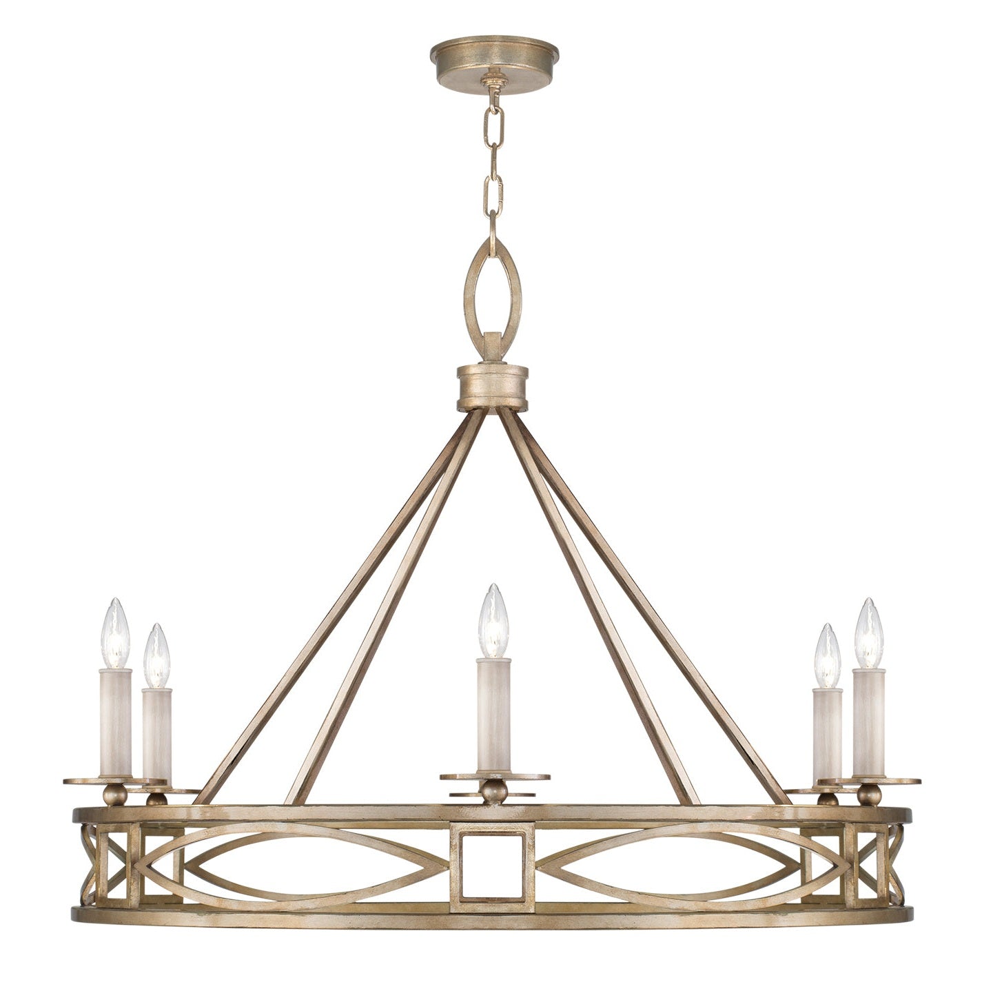 Fine Art - 887640-3ST - Six Light Chandelier - Cienfuegos - Gold