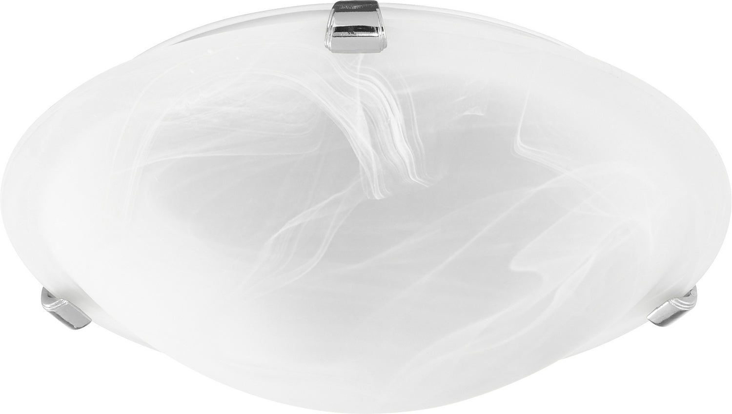 Quorum - 3000-12-62 - Two Light Ceiling Mount - 3000 Ceiling Mounts - Polished Nickel w/ Faux Alabaster
