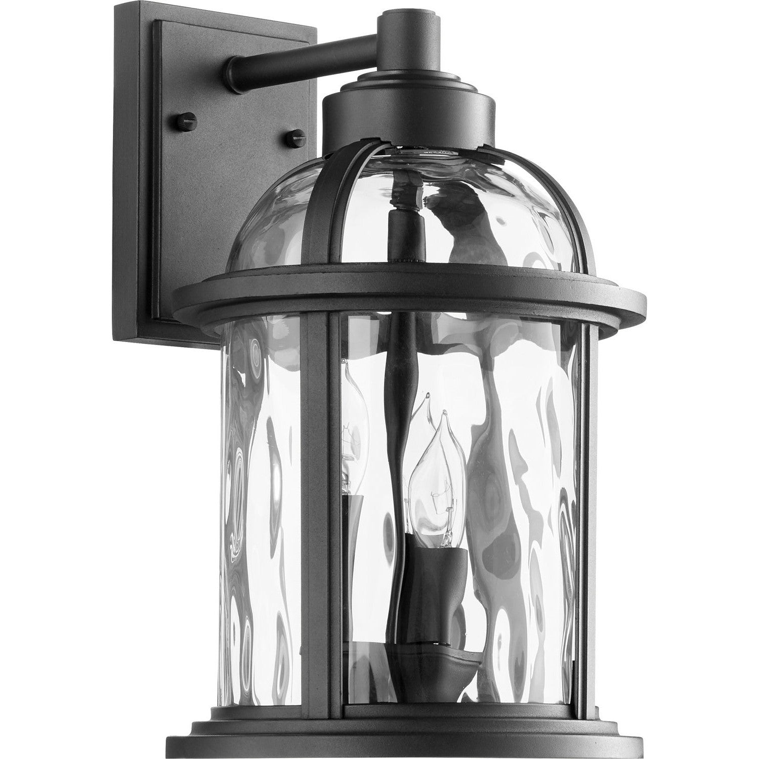 Quorum - 7760-3-69 - Three Light Outdoor Lantern - Winston - Textured Black