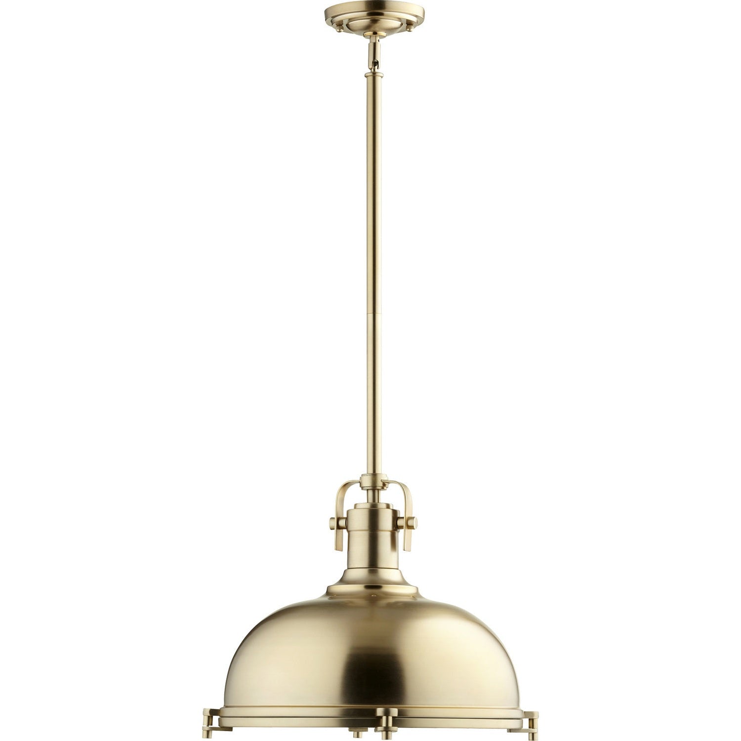 Quorum - 804-17-80 - One Light Pendant - Hinge Pendants - Aged Brass