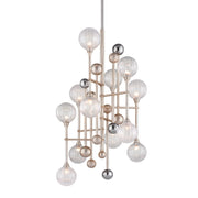 Corbett Lighting - 241-012-SL/PC - 12 Light Chandelier - Majorette - Silver Leaf W Polished Chrome