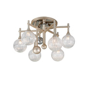 Corbett Lighting - 241-36-SL/PC - LED Semi Flush Mount - Majorette - Silver Leaf W Polished Chrome