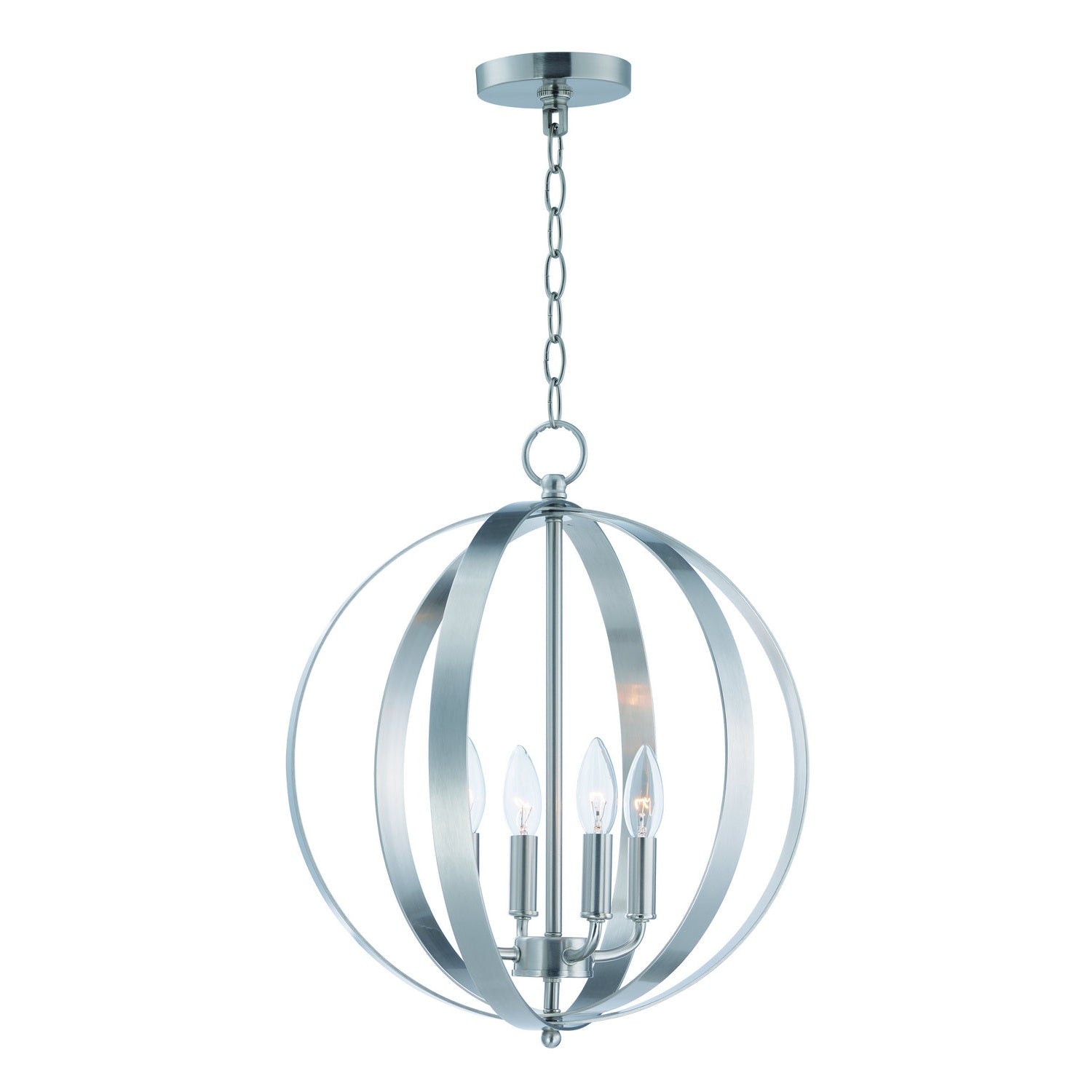 Maxim - 10031SN - Four Light Chandelier - Provident - Satin Nickel
