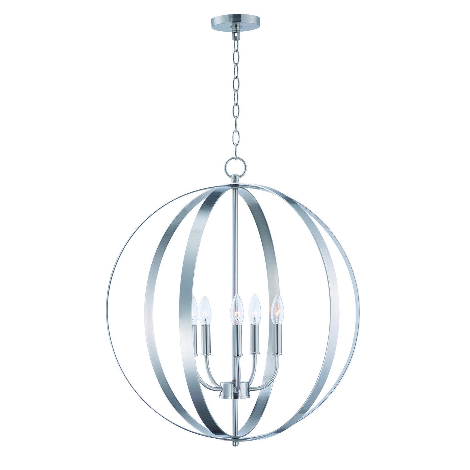 Maxim - 10032SN - Five Light Chandelier - Provident - Satin Nickel