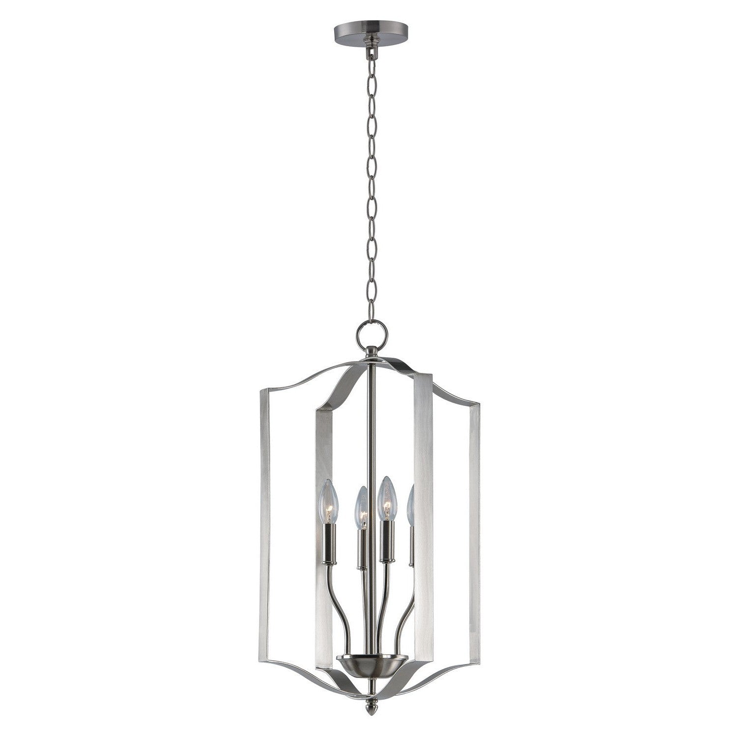 Maxim - 10036SN - Four Light Chandelier - Provident - Satin Nickel