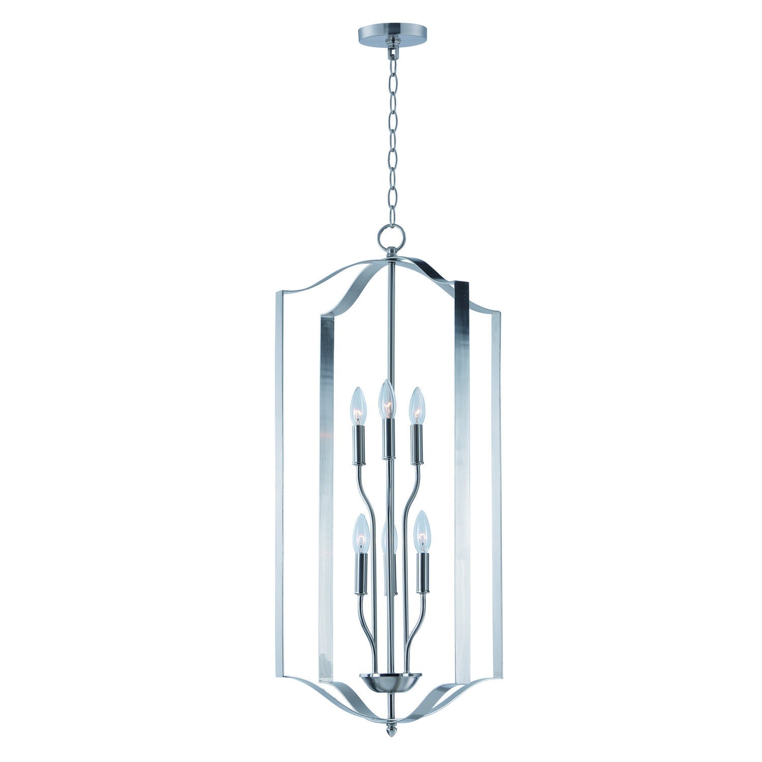 Maxim - 10038SN - Six Light Chandelier - Provident - Satin Nickel