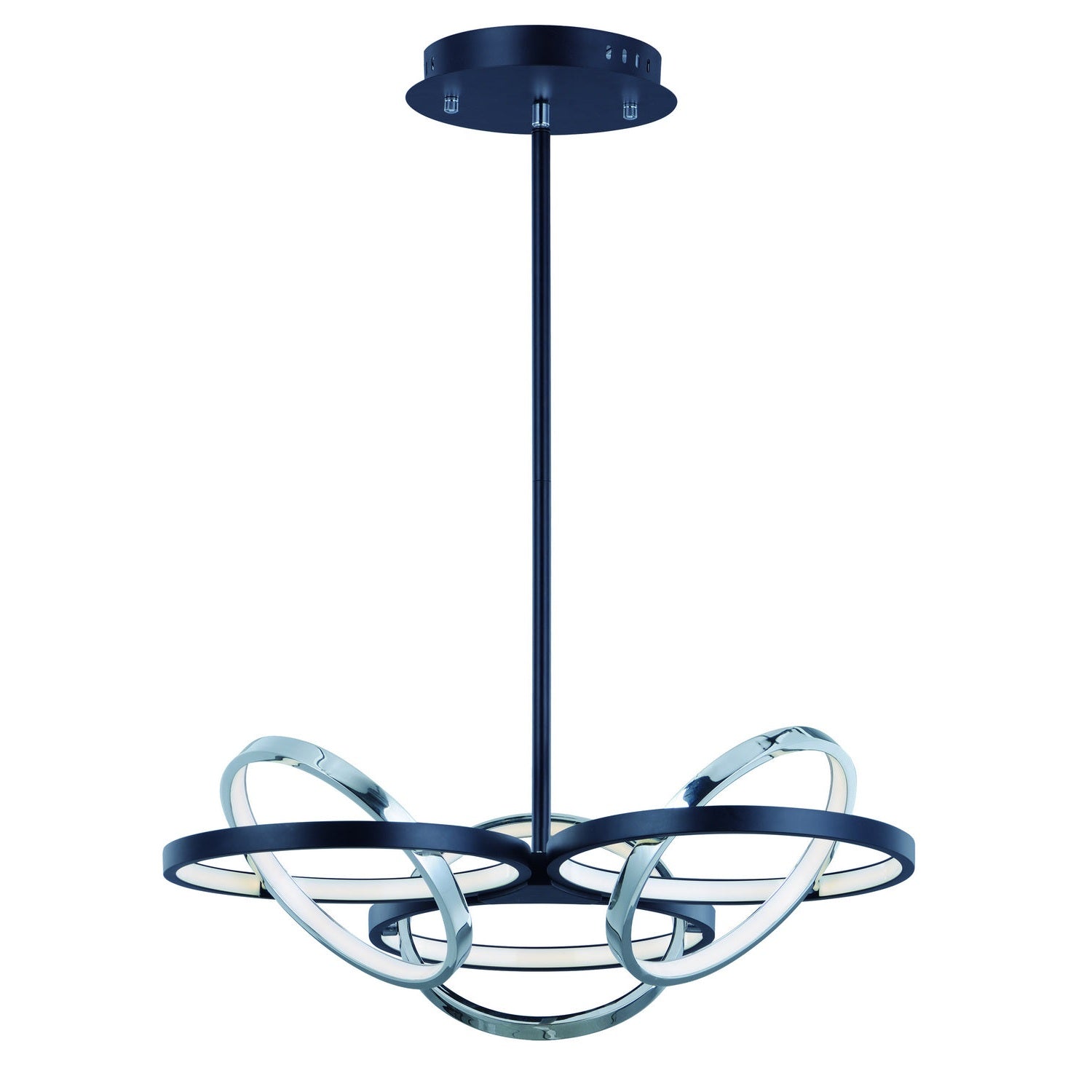 ET2 - E24787-BKPC - LED Pendant - Gyro II - Black / Polished Chrome
