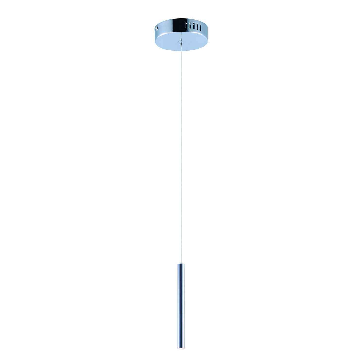 ET2 - E10001-PC - LED Mini Pendant - Flute - Polished Chrome