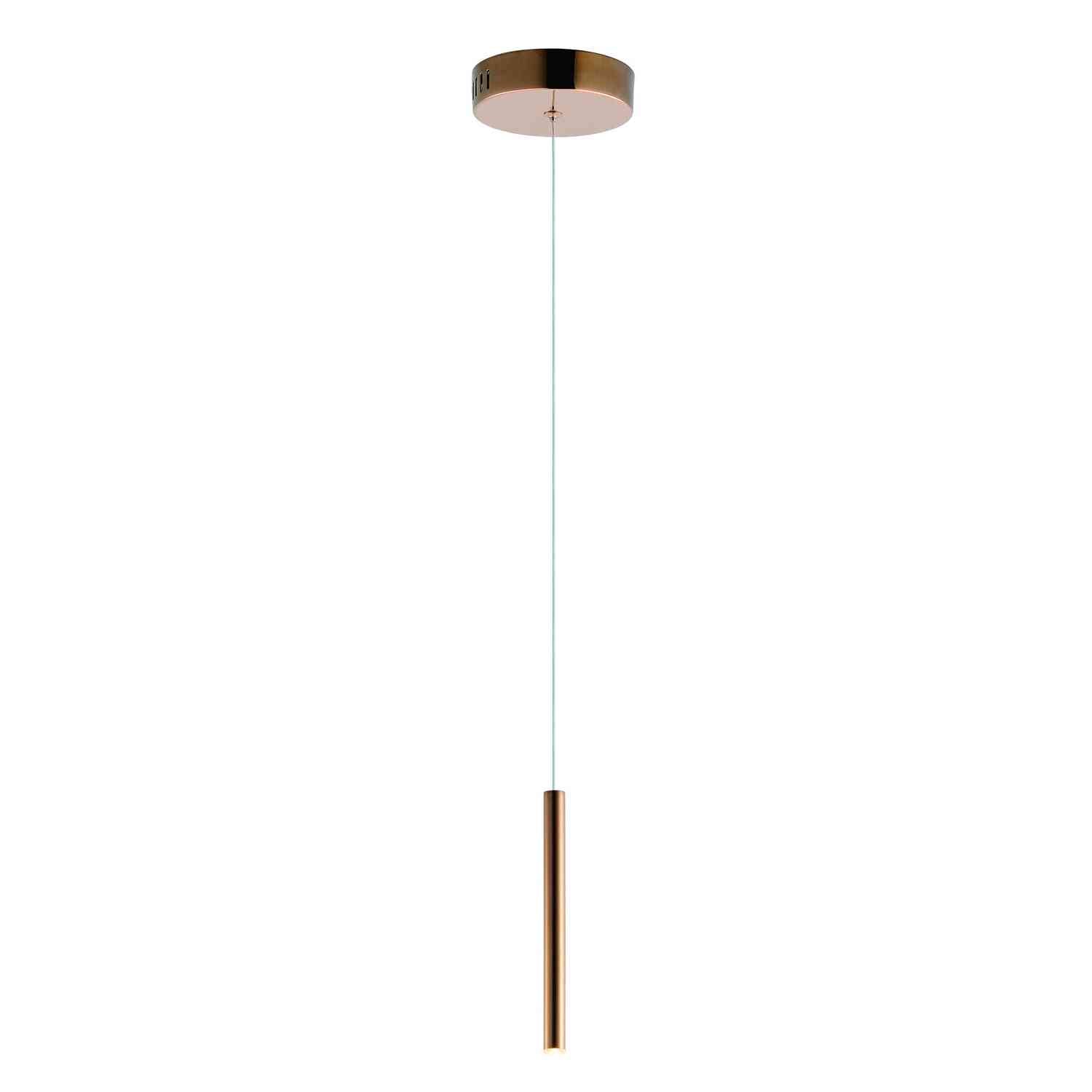 ET2 - E10001-RG - LED Mini Pendant - Flute - Rose Gold