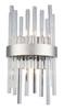 Elegant Lighting - 3000W8C - Two Light Wall Sconce - Dallas - Chrome and Clear