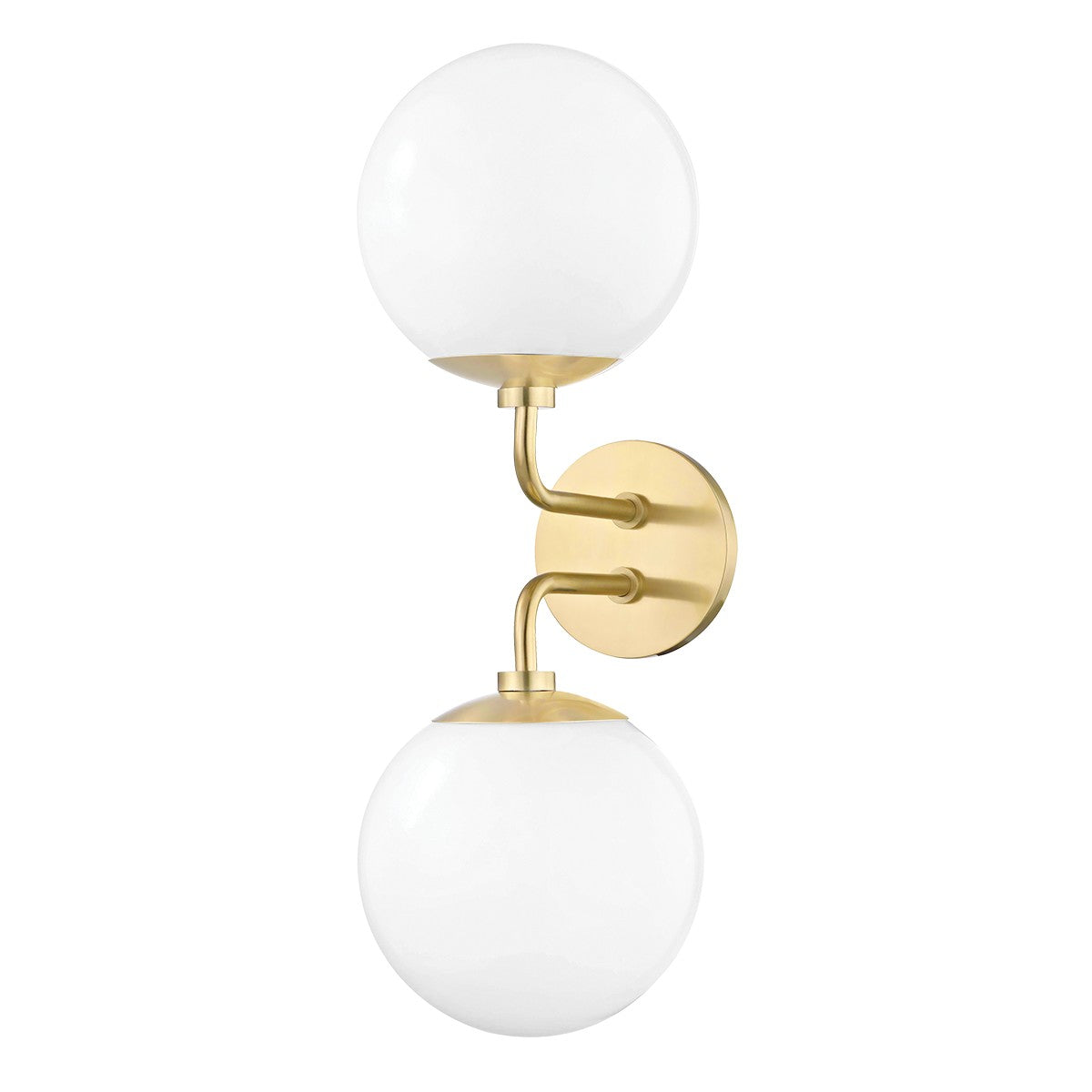 Mitzi - H105102-AGB - Two Light Wall Sconce - Stella - Aged Brass