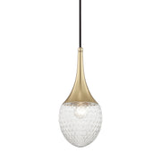 Mitzi - H114701A-AGB - One Light Pendant - Bella - Aged Brass
