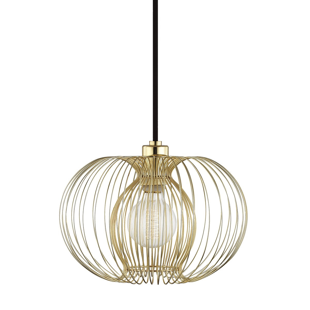 Mitzi - H181701S-PB - One Light Pendant - Jasmine - Polished Brass